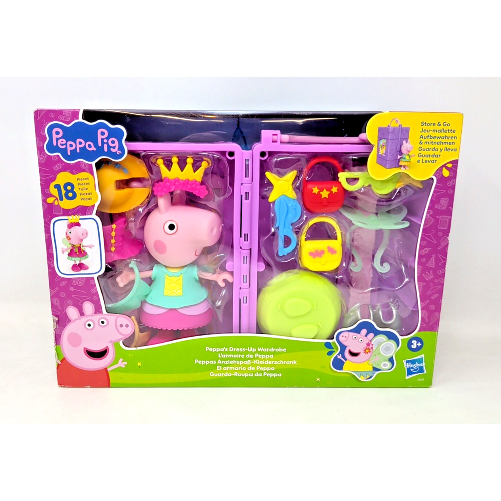 New Peppa Pig - Peppas Magical Dress Up Closet Toys Childrens Kids Wardrobe